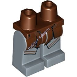 Деталь Лего Ноги С Рисунком Цвет Коричневый