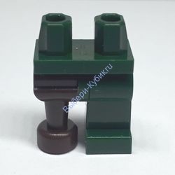 Деталь Лего Ноги С Рисунком Цвет Темно-Зеленый