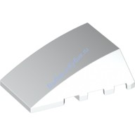 Деталь Лего Клин 4 х 4 Без Штырьков Цвет Белый