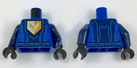 Деталь Лего Торс С Рисунком Цвет Синий
