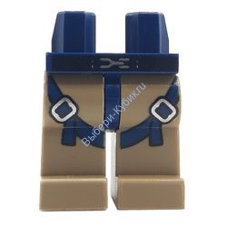 Деталь Лего Ноги С Рисунком Цвет Темно-Синий