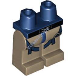 Деталь Лего Ноги С Рисунком Цвет Темно-Синий