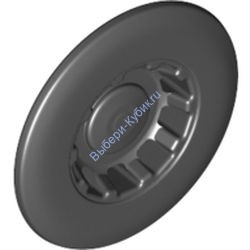 Деталь Лего Колпак / Крышка Колеса С 10 Утопленными Спицами Цвет Черный