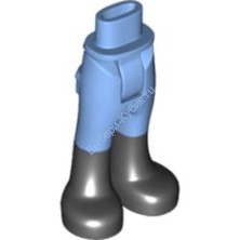 Деталь Лего Мини Долл Ноги С Рисунком Цвет Голубой