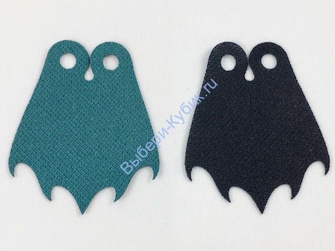 Деталь Лего Плащ Ткань Фрэндс Двухсторонняя Цвет Черный И Темно-Бирюзовый