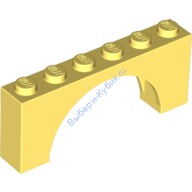 Деталь Лего Арка 1 х 6 х 2 Цвет Ярко-Светло-Желтый