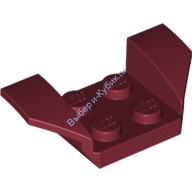 Деталь Лего Автомобильное Крыло 2 х 4 С Расклешенными Крыльями Цвет Темно-Красный