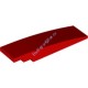 Деталь Лего Скос Закругленный 8 х 2 Без Штырьков Цвет Красный