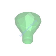 Деталь Лего Камень / Кристалл 1 х 1 24 Грани Цвет Прозрачно-Зеленый