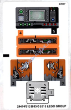 Наклейки К Набору Лего 70603 - Международная версия - (24474/6133013)
