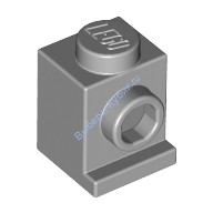 Деталь Лего Кубик Модифицированный 1 х 1 С Потайным Штырьком Цвет Светло-Серый