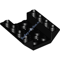 Деталь Лего Скос Перевернутый 45 4 х 4 Двойной С 2 Отверстиями Цвет Черный