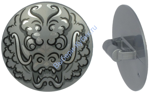 Деталь Лего Щит С Рисунком Цвет Перламутрово-Светло-Серый