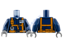 Деталь Лего Торс С Рисунком Цвет Темно-Синий