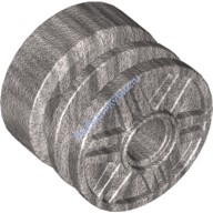 Деталь Лего Диск 18 Мм D х 14 Мм С Пин Отверстием Поддельными Болтами И Мелкими Спицами Цвет Металлический Серебрянный