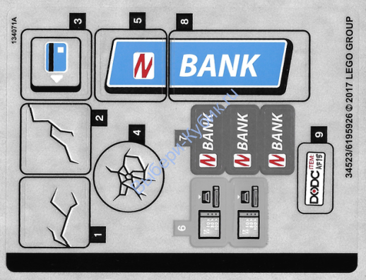 Наклейки К Набору Лего 76082 - (34523/6195926)