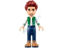 Friends Daniel, Brown Boots, Dark Blue Jeans, White and Green Top