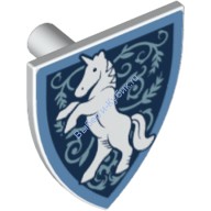 Деталь Лего Щит Треугольный С Рисунком Цвет Белый