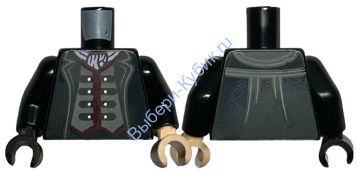Деталь Лего Торс С Рисунком Цвет Черный