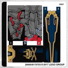 Наклейки К Набору Лего 70625 - (28990/6170753)