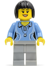 Минифигурка Лего Сити -  Женщина cty0472