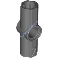 Деталь Лего Техник Коннектор Угловой #2 - 180 Градусов Цвет Темно-Серый