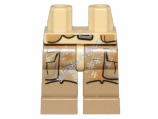 Деталь Лего Ноги Цвет Темно-Песочный sw0687