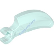 Деталь Лего Шип Коготь Рог Большой С Защелкой Цвет Прозрачно-Голубой