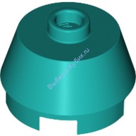 Деталь Лего Конус 2 х 2 Обрезанный Цвет Темно-Бирюзовый