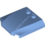 Деталь Лего Клин 4 x 4 x 2/3 Тройной Изогнутый Цвет Голубой