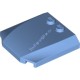 Деталь Лего Клин 4 x 4 x 2/3 Тройной Изогнутый Цвет Голубой