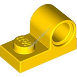 Деталь Лего Техник Пластина Модифицированная 1 х 2 С Пин Отверстием Сверху Цвет Желтый