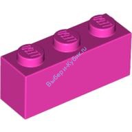 Деталь Лего Кубик 1 х 3 Цвет Темно-Розовый