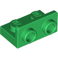 Деталь Лего Кронштейн 1 х 2 - 1 х 2 Обратный Цвет Зеленый
