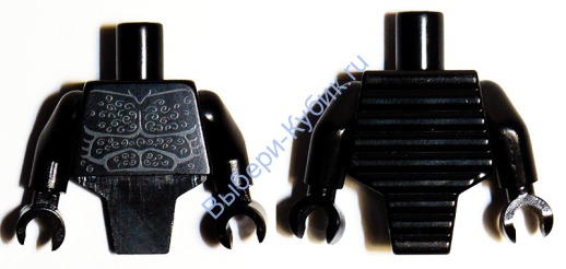 Деталь Лего Торс С Рисунком Цвет Черный