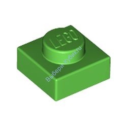 Деталь Лего Пластина 1 х 1 Цвет Ярко-Зеленый