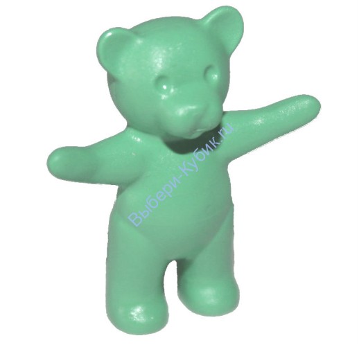 Деталь Лего Мишка Тэдди Цвет Аква