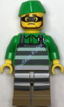 Минифигурка Лего Сити Преступник Заключенный