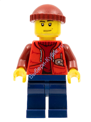 Минифигурка Лего Сити - Мужчина-глубоководный подводник