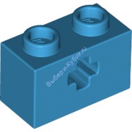 Деталь Лего Техник Кубик 1 х 2 С Отверстием Под Ось Цвет Темно-Лазурный