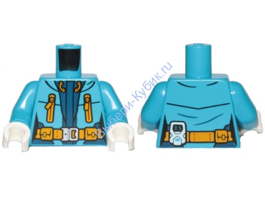 Деталь Лего  Торс Цвет Темно-Лазурный  