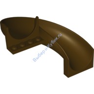 Деталь Лего Горка Изогнутая 6 х 12 х 8 Цвет Темно-Коричневый