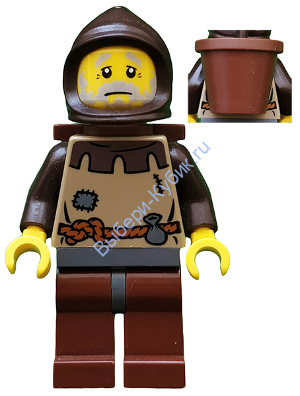 Минифигурка Лего Фентези Рыцари Крестьянин cas409