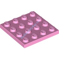 Деталь Лего Пластина 4 х 4 Цвет Ярко-Розовый