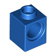 Деталь Лего Техник Кубик 1 х 1 С Отверстием Цвет Синий