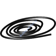 Деталь Лего Нить поли 1,5 мм толщина 50 см. Цвет Черный