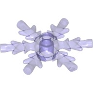 Деталь Лего Снежинка 4 х 4 Цвет Прозрачно-Фиолетовый
