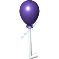 Деталь Лего Нить С Фиолетовым Шариком Цвет Темно-Фиолетовый 