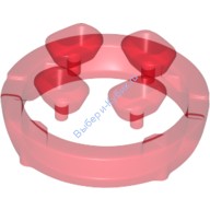 Деталь Лего Камень / Кристалл Камень Бесконечности 4 Шт Цвет Прозрачно-Красный