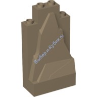 Деталь Лего Камень / Кристалл Панель 2 х 4 х 6 Цвет Темно-Песочный
